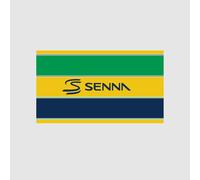 Ayrton Senna Bandiera Ufficiale Stripe 150cm X 75cm Supporters