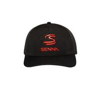Ayrton Senna Cappello a visiera curva con incisione F1 (nero)