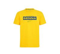 Ayrton Senna - Collezione ufficiale di merchandise - Logo Tee - Giallo - Taglia XL, giallo.