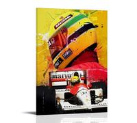 Ayrton Senna Legend Poster su tela come decorazione, decorazione da parete per soggiorno, pittura per camera da letto, accessori moderni per la camera dei ragazzi e decorazioni da parete per camera