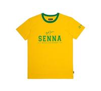 Ayrton Senna Maglietta F1 Brasile, Giallo, L