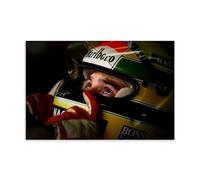 Ayrton Senna Poster decorativo da parete, per soggiorno, camera da letto, decorazione moderna per camera da letto, 30 x 45 cm