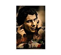 Ayrton Senna - Poster su tela, decorazione artistica da parete per soggiorno, camera da letto, 30 x 45 cm
