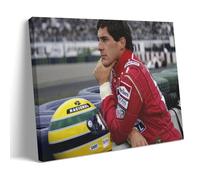 Ayrton Senna Racer Poster decorativo da parete su tela, per soggiorno, camera da letto, decorazione moderna per camera da letto, 60 x 90 cm