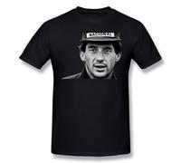 Ayrton Senna T Shirt Ayrton Senna T Shirt Cute Man Tee Shirt Basic Printed Short Sleeve Black Black M