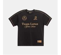 Ayrton Senna X Lotus F1 Team Maglia Oversize Racing Badge Oro Nero