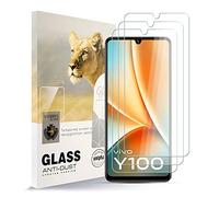 AYSOW Protector de Pantalla de Vidrio Templado para VIVO Y100 Película de Vidrio Premium 0.3mm 9H Dureza 2.5D, Anti Arañazos, Sin Burbujas 3 piezas