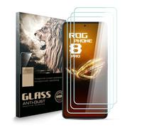 AYSOW Proteggi Schermo in Vetro Temperato per Asus ROG Phone 8 Pro, Pellicola in Vetro Premium da 0,3 mm 9H Durezza 2.5D, Antigraffio, Proteggi Schermo per Asus ROG Phone 8 Pro[Confezione da 3]