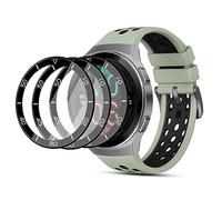 AYSOW Screen Protector per HUAWEI HUAWEI WATCH GT 2E [3 Pezzi] di Alta qualità Durezza 9H Vetro Temperato AntiGraffio Screen Protector Rotondo 2.5D Anti-Bubble Facile da Installare Supporto 3D