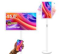 AYSTekMann Display digitale da 15,6 pollici, touch screen capacitivo da 10000 mAh, con mirroring wireless, schermo LCD HDMI-in con Android 11 (2+32 GB)