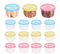 AYSYR 12 contenitori per congelatore, materiale PP, 160 ml, piccoli contenitori con coperchio, in plastica, riutilizzabili, contenitori per congelatore, contenitori sigillati, impilabili, contenitori