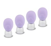AYSYR 4 coppettazioni in silicone, regalo per la festa della mamma, coppettazione con sacchetto di cotone, coppettazione viso con sfera di aspirazione in silicone, senza fuoco, set di coppette per