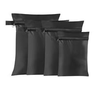 AYSYR 4 sacchetti per bagnato, colore nero, adatto per viaggi, borsa per il naso, borsa impermeabile, non facilmente sporca, borsa per la biancheria, da viaggio (22 x 35,25 x 38,28 x 40,20 x 30 cm)
