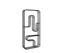 AYTM CURVA Espositore da Scaffale Rettangolare Nero