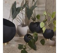 AYTM Globe vaso da fiori, Ø 43 cm, nero, alluminio, acciaio AYTM