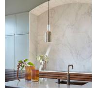 AYTM Lampada a sospensione Luceo, cilindro, oro, Ø 12 cm AYTM