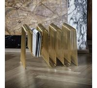 AYTM Portariviste Curva, oro, larghezza 40 cm, acciaio AYTM