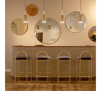 AYTM Specchio Circum, trasparente/grigio-marrone, Ø 50 cm, vetro, legno AYTM