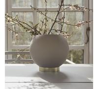 AYTM Vaso da fiori Globe, Ø 17 cm, grigio-marrone, alluminio, acciaio AYTM