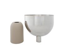 AYTM Vaso da fiori Torus, grigio, Ø 22 cm, altezza 30,6 cm, ferro AYTM