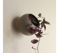 AYTM Vaso da parete Globe, Ø 17 cm, grigio-marrone, alluminio AYTM