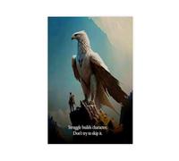 AYTREDF Poster su tela con scritta in inglese "Struggle Builds Character Don't Try to Skip It" (lingua italiana non garantita), decorazione per camera da letto, ufficio, camera da letto, regalo, 40 x