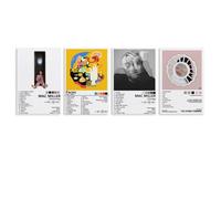 AYUBQ Poster con copertina di album di Mac Miller, Mac Miller, Mac Miller, per camera da letto, decorazione artistica da parete, album musicale, 30 x 45 cm, 4 pezzi, senza cornice