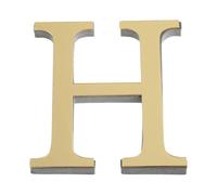 Ayuduots Lettere adesive 3D dorate a specchio, in acrilico, autoadesive, per decorare la casa, altezza 25 cm