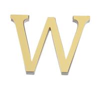 Ayuduots Lettere adesive 3D dorate a specchio, in acrilico, autoadesive, per decorare le pareti della casa, larghezza 15 cm