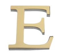 Ayuduots Lettere adesive a specchio 3D dorate, in acrilico, autoadesive, per decorare le pareti della casa, 20 cm