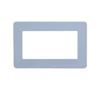 Ayuduots Placche adesive per interruttore della luce doppie, forma quadrata, in acrilico, per la decorazione della casa, grigio chiaro, 17,3 x 8,6 cm