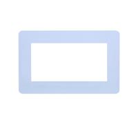 Ayuduots Placche autoadesive per interruttore della luce, forma quadrata, in acrilico, per la decorazione della casa, bianco puro, 17,3 x 9 cm