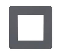 Ayuduots Placche singole autoadesive per interruttore della luce, forma quadrata, in acrilico, copertura adesiva per la decorazione della casa, grigio alto, 8,6 x 8,6 cm