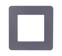 Ayuduots Placche singole autoadesive per interruttore della luce, forma quadrata, in acrilico, copertura adesiva per la decorazione della casa, stella grigia, 8,6 x 9 cm