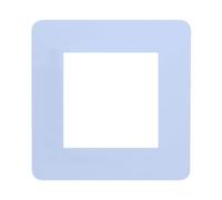 Ayuduots Placche singole autoadesive per interruttore della luce, forma quadrata, in acrilico, copertura adesiva per la decorazione della casa, bianco puro, 8,6 x 8,6 cm