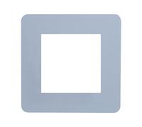 Ayuduots Placche singole autoadesive per interruttore della luce, forma quadrata in acrilico per interruttore adesivo per la decorazione domestica - grigio chiaro 8,6 x 9,0 cm