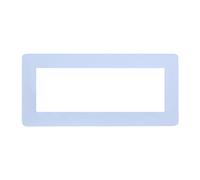 Ayuduots Tre placche autoadesive per interruttore della luce, forma quadrata, in acrilico, per la decorazione della casa, bianco puro, 26 x 9 cm