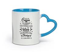 AYUEHBN ceramica Tazza per caffè, tè e cacao Dammi citazioni di calligrafia per la caffetteria （11oz/320ml） e bevande calde, espresso Blu
