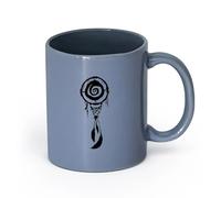 AYUEHBN Tazze da caffè, tazze da tè e caffè Acchiappasogni, talismano dei sogni （11oz/320ml） per caffè, zuppa, tè, latte, latte macchiato, cioccolata calda, donna, uomo Blu grigio