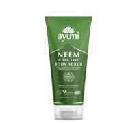 Ayumi Neem & Tea Tree Body Scrub. Vegan, Cruelty-Free, Dermatologically-Tested, 1 x 200ml