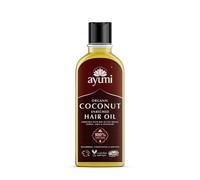 Ayumi Organic Coconut Enriched Hair Oil, arricchito con estratti nutrienti e rinforzanti, ricco di Omega 6 per la circolazione e la crescita dei capelli 1 x 150 ml