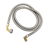 AYUNGOV Collegamento for lavastoviglie Tubo flessibile intrecciato in acciaio inossidabile 304 a prova di perdite Facile installazione Adatto for raccordi a gomito da 3/8 di pollice