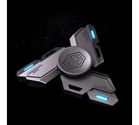 AYUNJIE Anti-ansia Fidget Hand Spinner, Ingegneri Meccanici Giocattoli Mani Luminosi Focus Finger Spinning Giocattolo Alleviare lo Stress Noia ADHD Autismo (B,Grigio)
