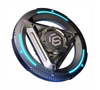 AYUNJIE Dito Mano Spinner Giocattolo, Metallo Fidget Spinner Giocattoli Sensoriali con Luce Luminosa, EDC Decompressione Giocattoli Autismo Sensoriale Spinner Regali per Adulti e Bambini (B,Blu)