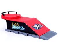 AYUNJIE Finger Skateboard Venue, Concorso di giocattoli creativi per bambini, Sede professionale, Set di oggetti di scena abbinati, Sede completa (style4)