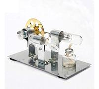 AYUNJIE Kit Motore Stirling, fai da te Metallo Singolo Cilindro Stirling Motore Generatore Modello Generatore di Elettricità Motore, Esperimento Fisico