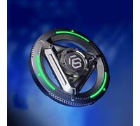 AYUNJIE Luminoso Dito Mano Filatori, Metallo Fidget Spinner Giocattoli Sensoriali, EDC Decompressione Giocattoli Autismo Sensoriale Spinner Regali per Adulti e Bambini (A,Verde)