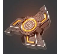 AYUNJIE Luminoso Dito Mano Spinner Sensoriale Scrivania Giocattolo per Bambino Adulto, Dito Giroscopio Gadget, Giocattolo per lo Stress Ansia Sollievo, Regalo di Compleanno di Natale (B,Arancione)