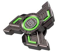 AYUNJIE Luminoso Dito Mano Spinner Sensoriale Scrivania Giocattolo per Bambino Adulto, Dito Giroscopio Gadget, Giocattolo per lo Stress Ansia Sollievo, Regalo di Compleanno di Natale (B,Verde)