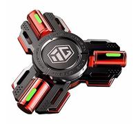 AYUNJIE Metallo Dito Mano Spinner Giocattoli con Luce Luminosa, Stress Ansia ADHD Sollievo Figets Giocattolo, Spinner Assorbire la Luce Solare poi Rilasciare al Buio Fidget Spinner (B,Rosso)